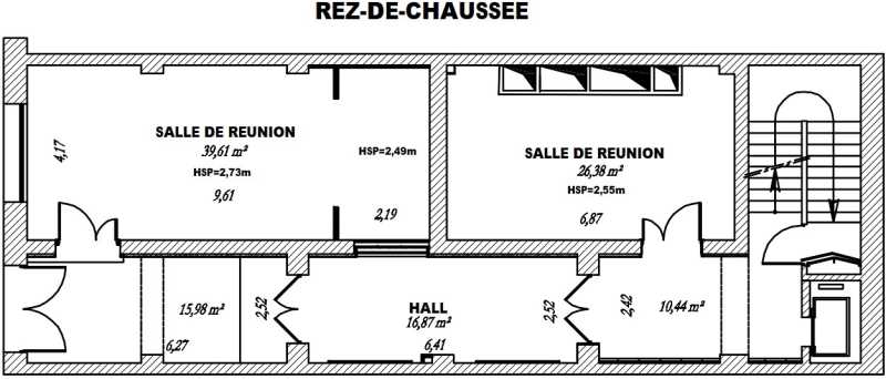 Bureaux de 734 m² À louer à Paris 17e Arrondissement