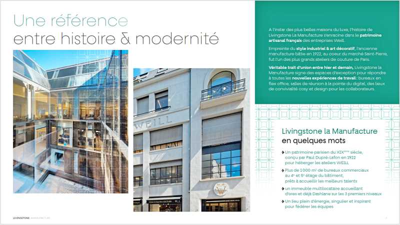 Bureaux de 1035 m² À louer à Paris 18e Arrondissement